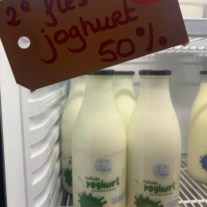 AANBIEDING…. Deze week:Kalfvolle Biologische Yoghurt 2e fles 50% korting!!!De Landkruidenier